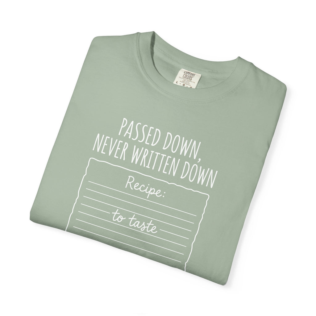 Recipe T-shirt