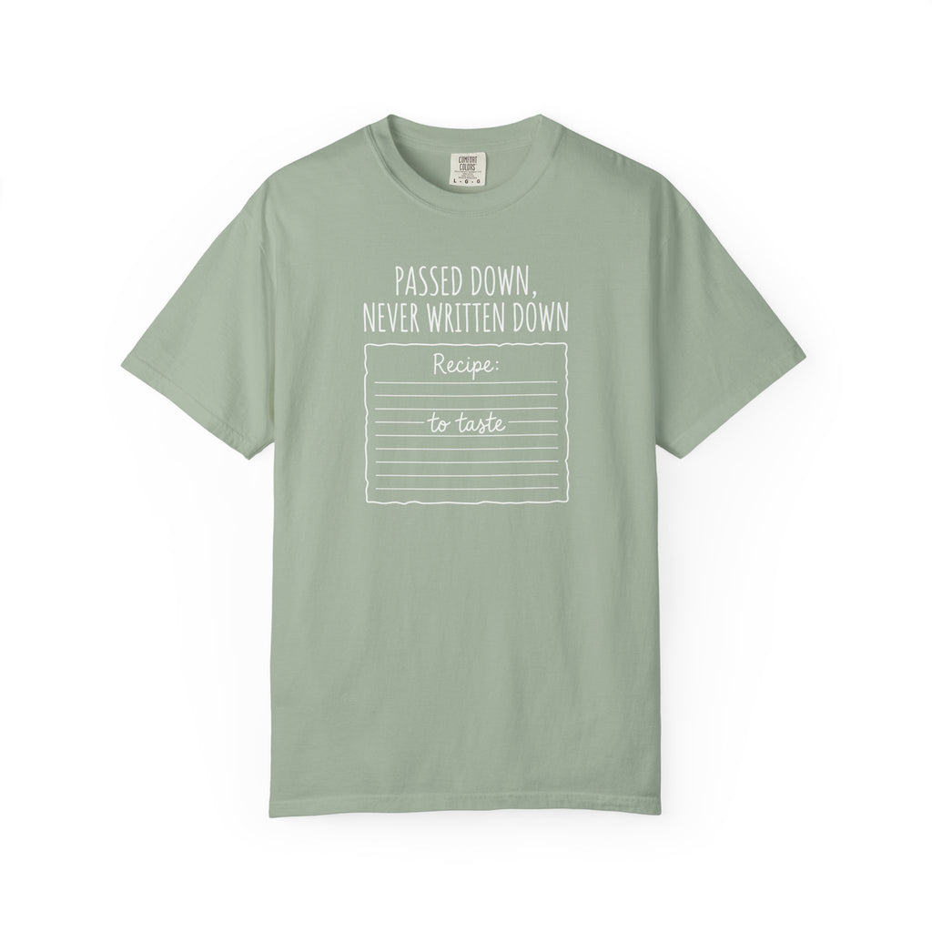 Recipe T-shirt