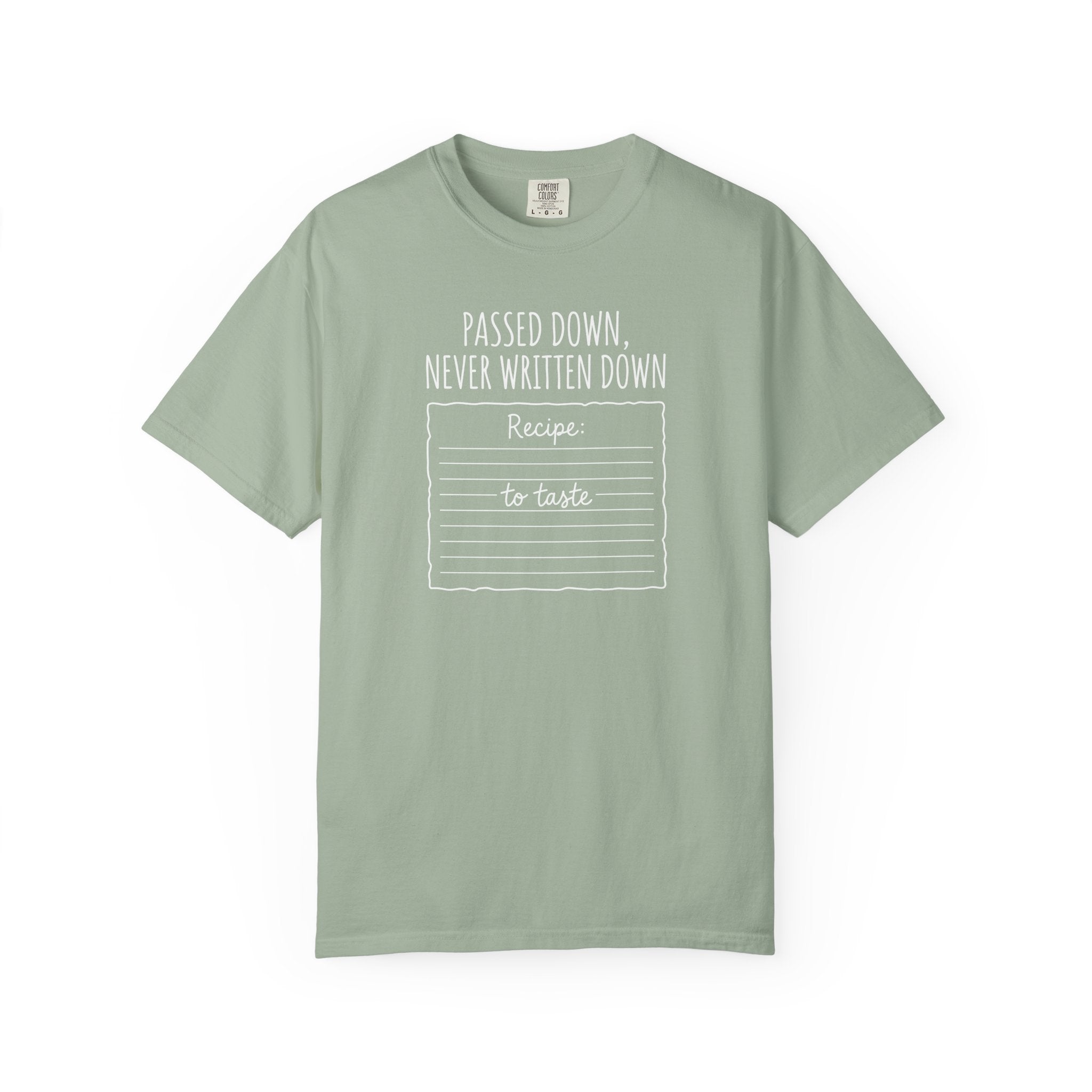 Recipe T-shirt
