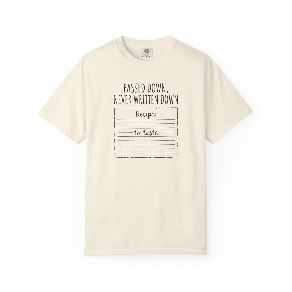 Recipe T-shirt