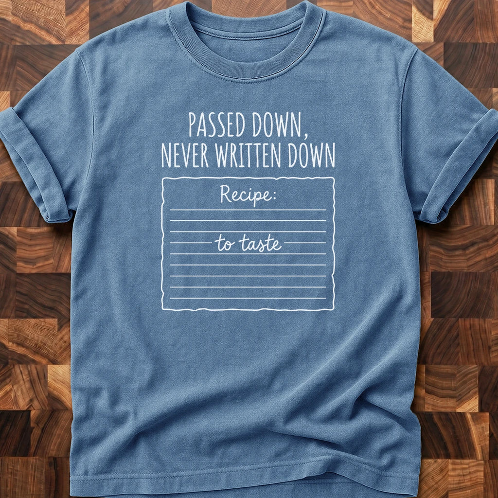 Recipe T-shirt