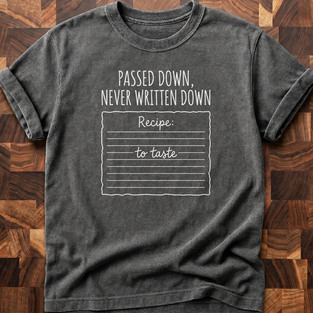 Recipe T-shirt